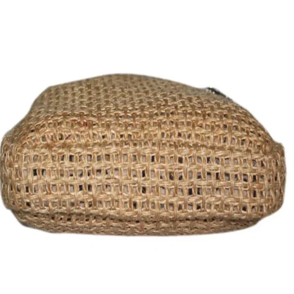 GreenJute “Hipster” Crossbody Bag - beige navy - zipper - Picture 11 of 12